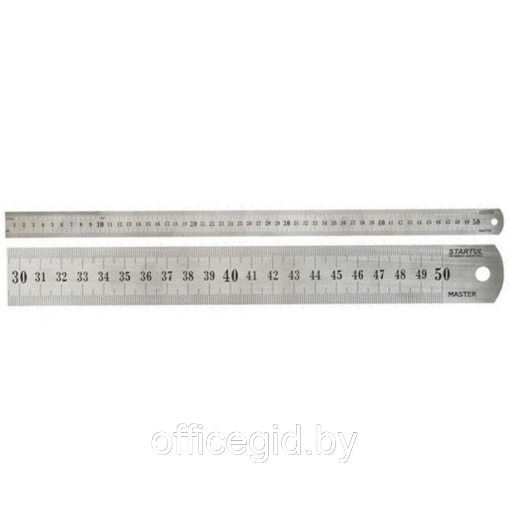 Линейка металлическая измерительная "Startul Master", 30 см, серебристый - фото 1 - id-p180056481