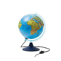 Глобус физико-политический "Рельеф" с подсветкой, 25 см