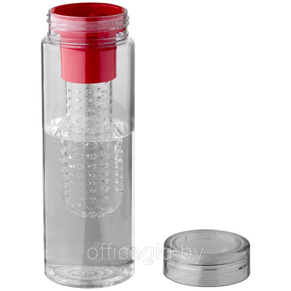 Бутылка для воды "Fruiton infuser", пластик, 740 мл, прозрачный, красный - фото 2 - id-p187028068