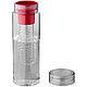 Бутылка для воды "Fruiton infuser", пластик, 740 мл, прозрачный, красный, фото 2