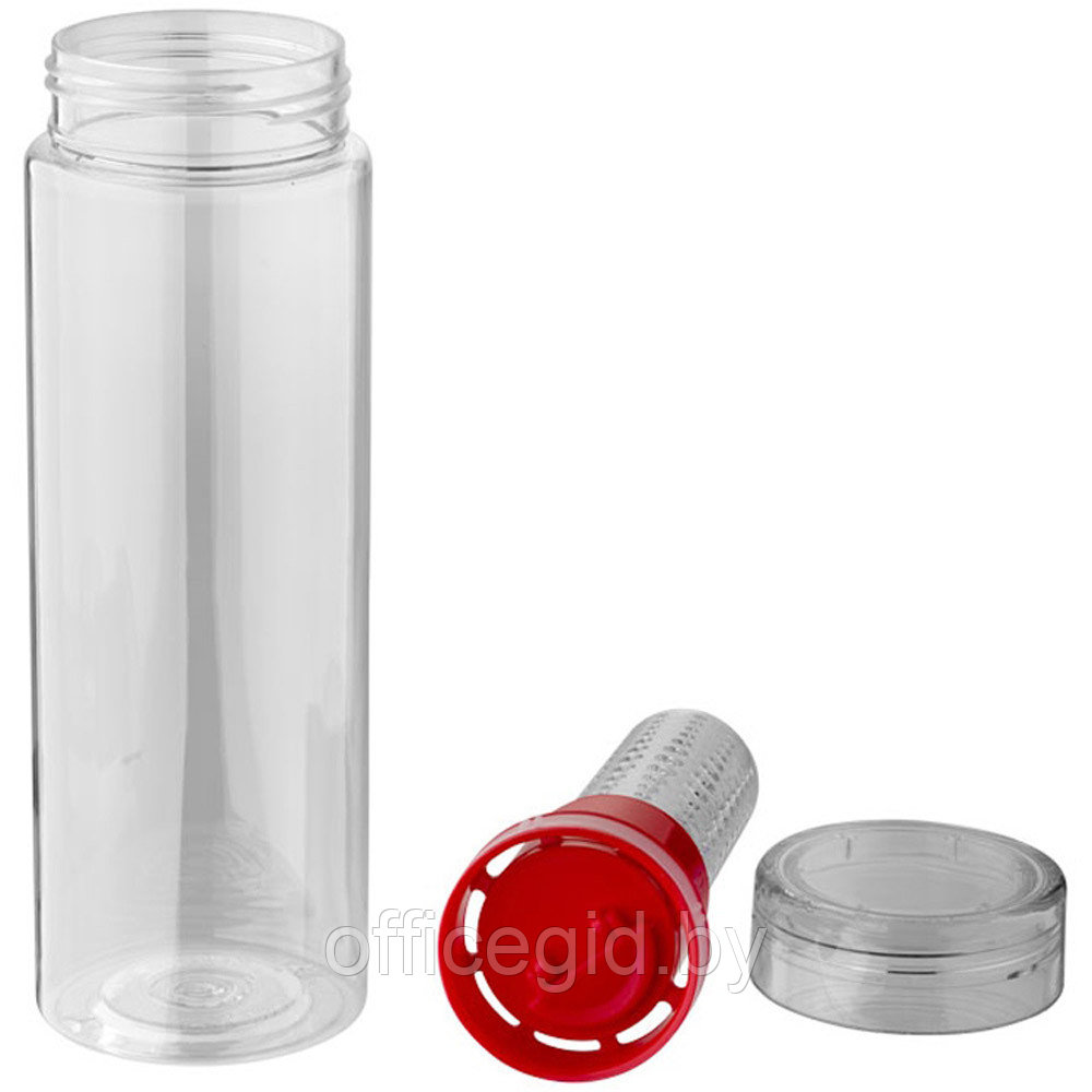 Бутылка для воды "Fruiton infuser", пластик, 740 мл, прозрачный, красный - фото 3 - id-p187028068