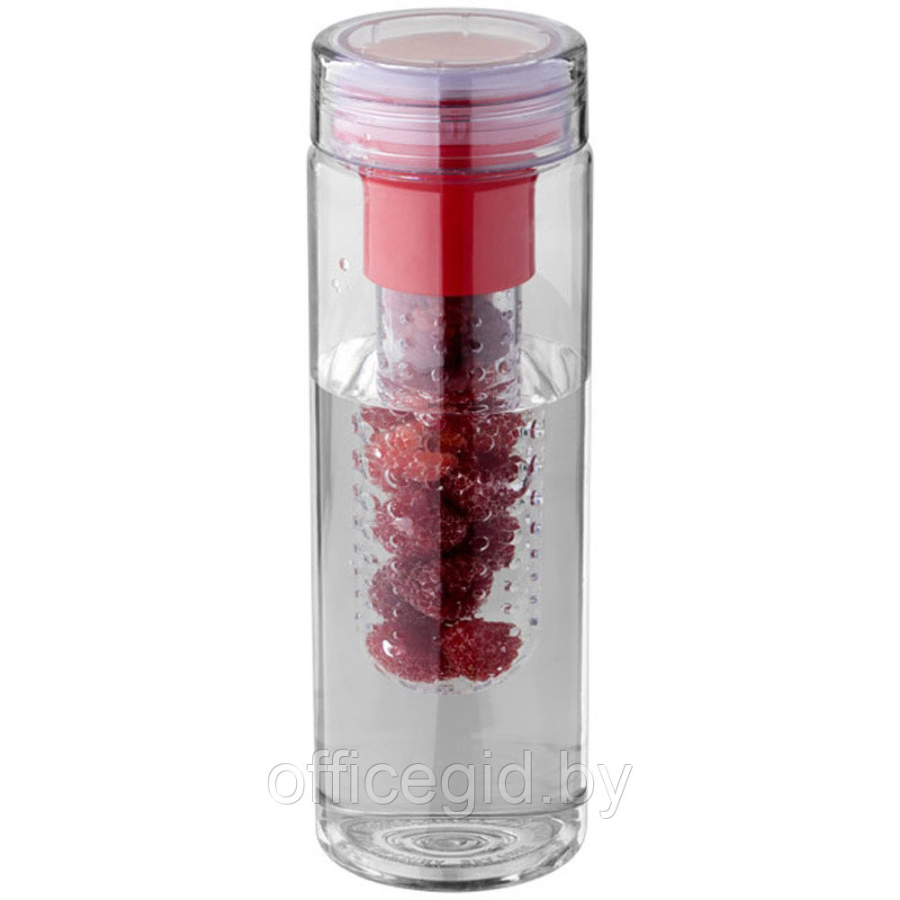 Бутылка для воды "Fruiton infuser", пластик, 740 мл, прозрачный, красный - фото 4 - id-p187028068