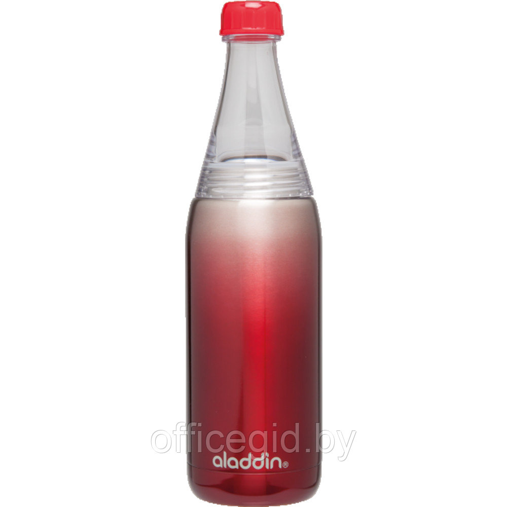 Бутылка для воды "Fresco Twist & Go Bottle", металл, 600 мл, красный
