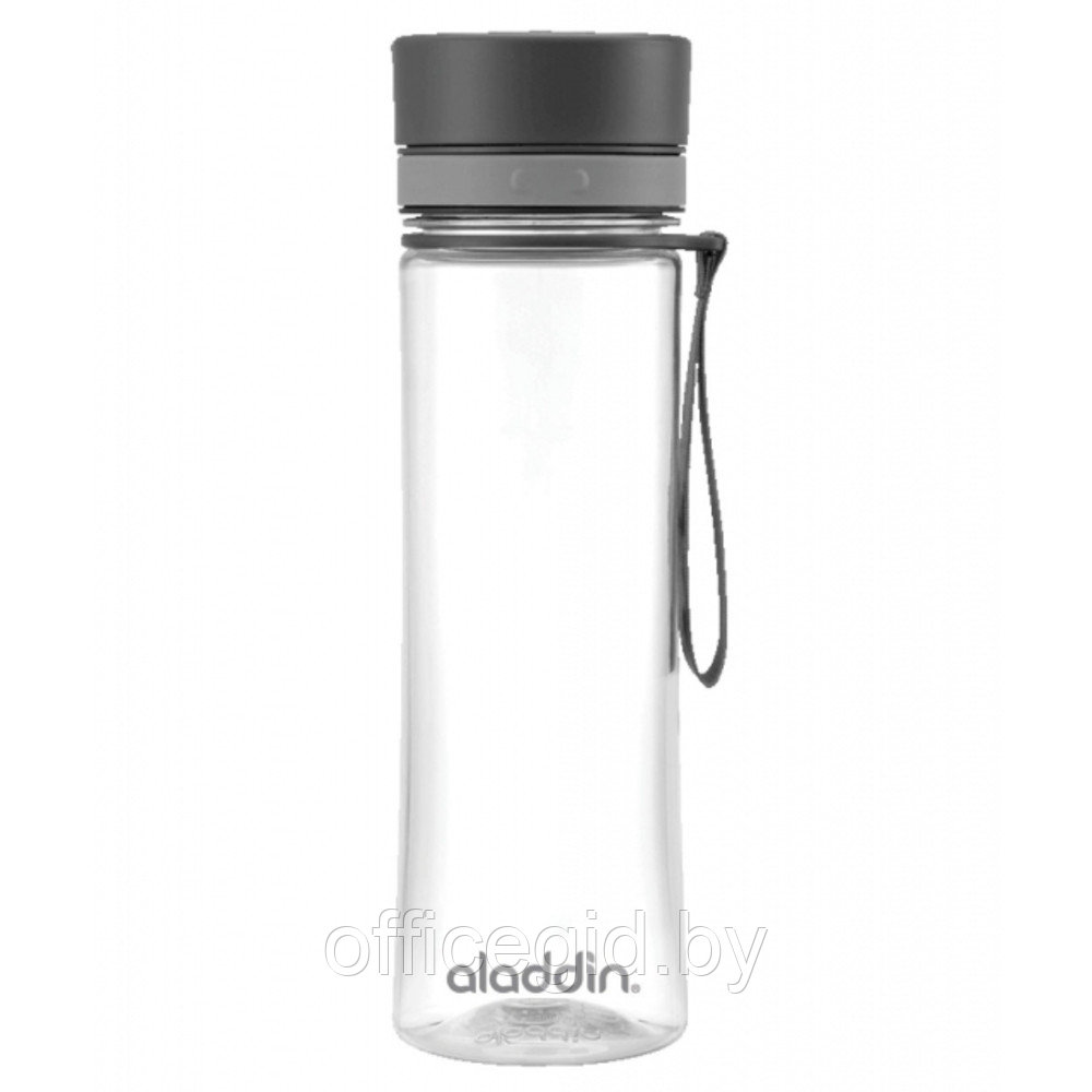 Бутылка для воды "Aveo Water Bottle", пластик, 600 мл, серый, прозрачный