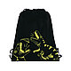 Мешок для обуви "Дино", 34x42 см, желтый, черный, фото 2