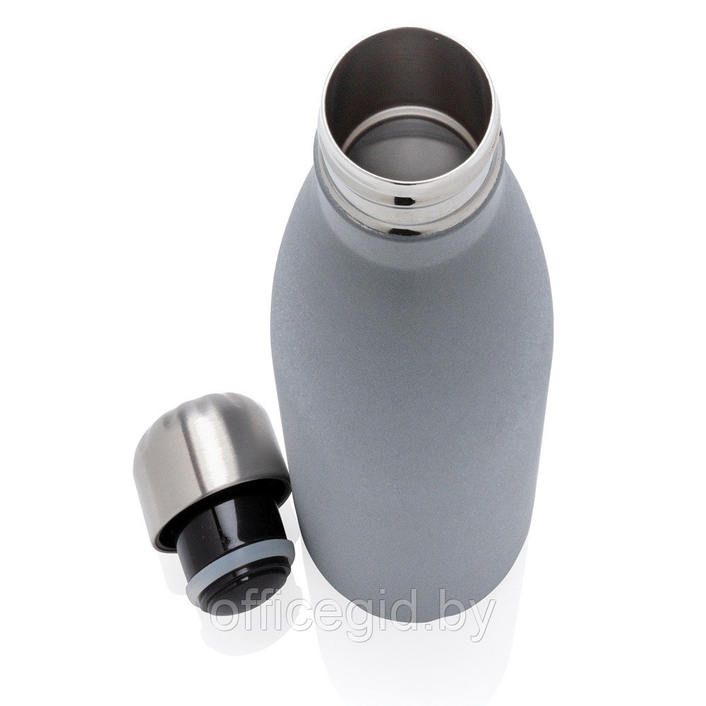 Бутылка для воды "P436.473", металл, 500 мл, серый - фото 3 - id-p187028075