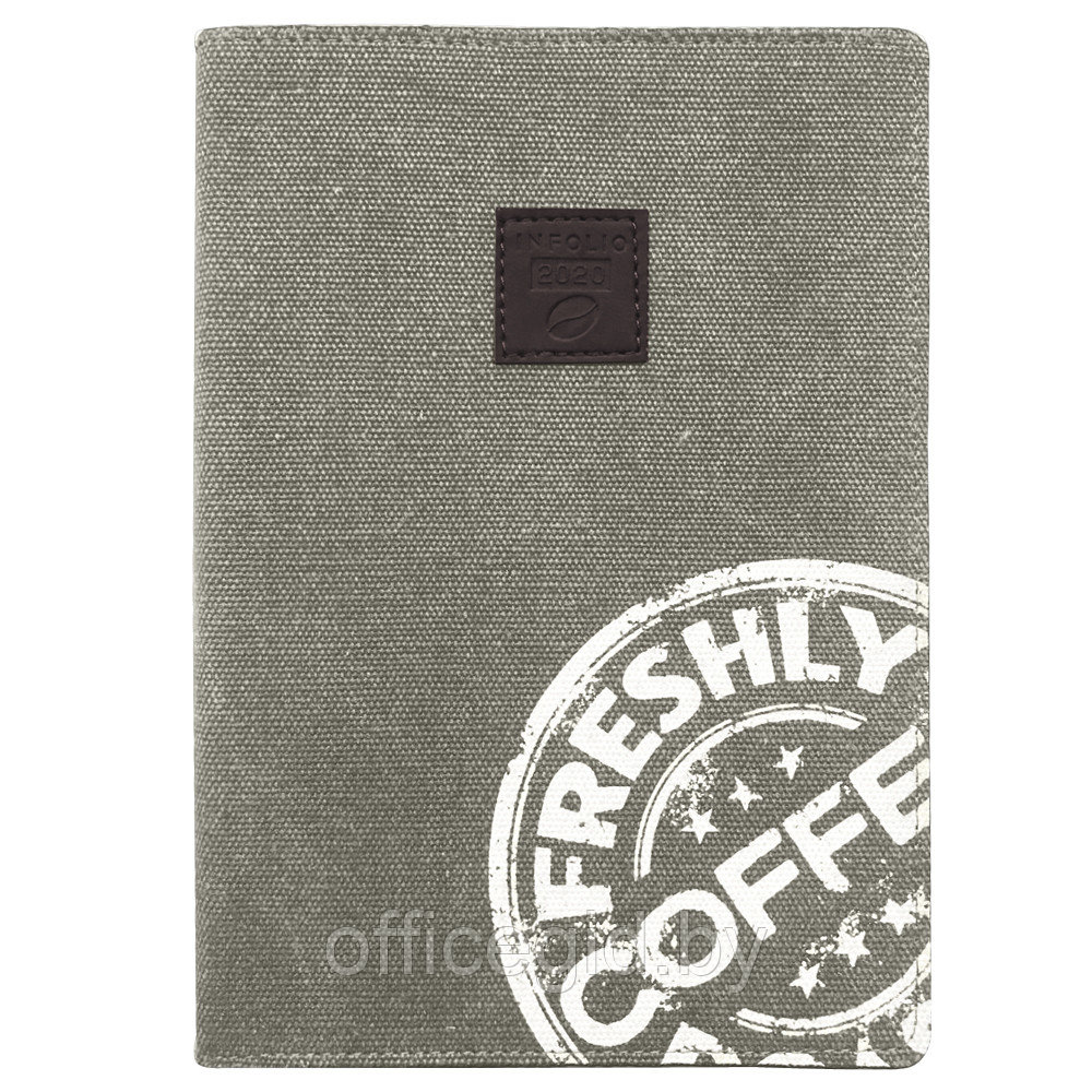 Ежедневник недатированный "Coffee", А5, 320 страниц, серый