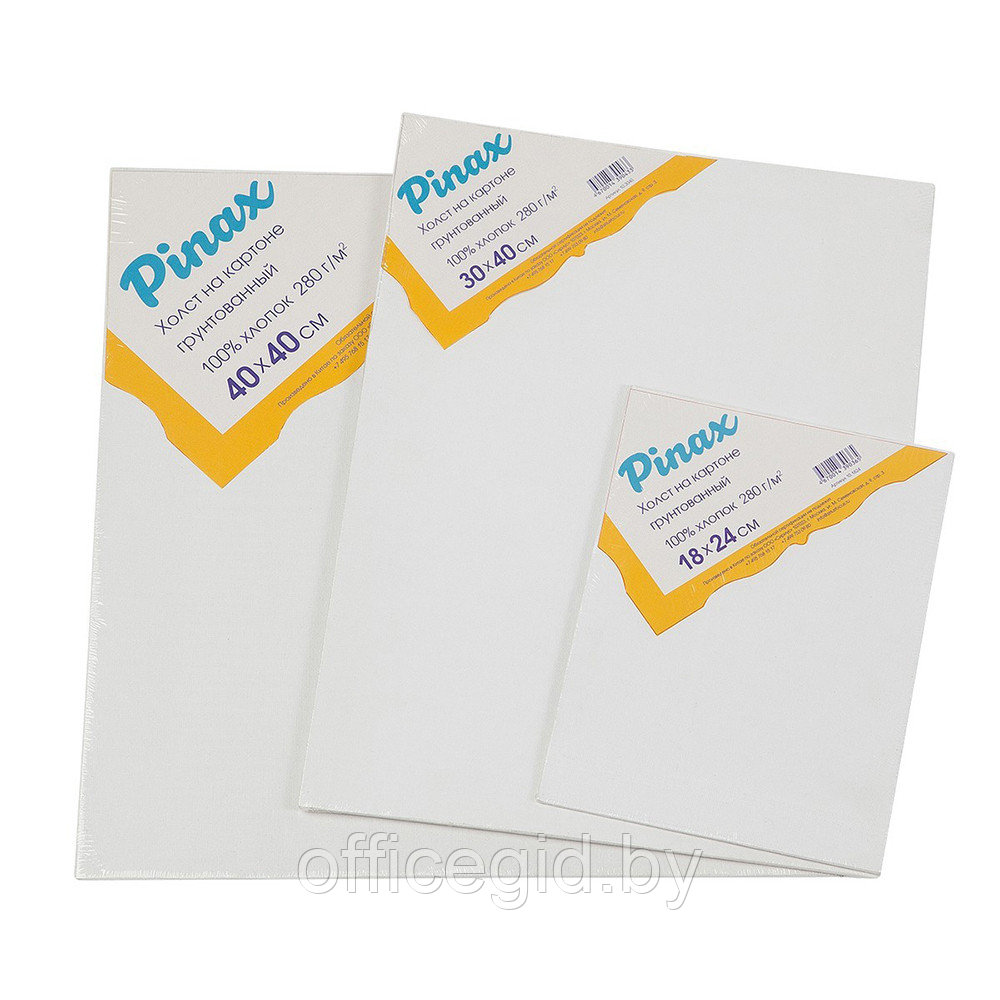 Холст на картоне "Pinax", 50x70 см, хлопок, 280 г/м2 - фото 1 - id-p187158832