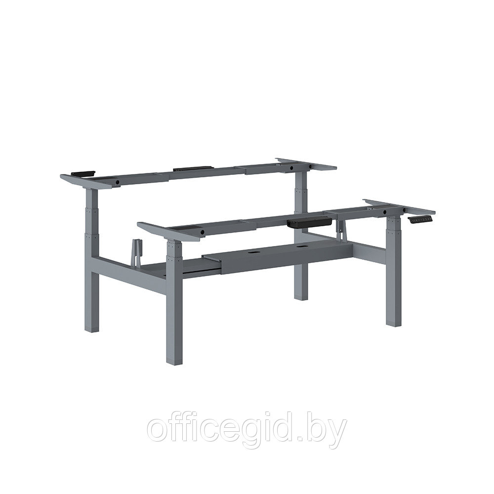 Каркас стола с электроприводом AOKE "AK2YJRT-ZB3*2.AL 1075-1800", алюминий - фото 1 - id-p180055408