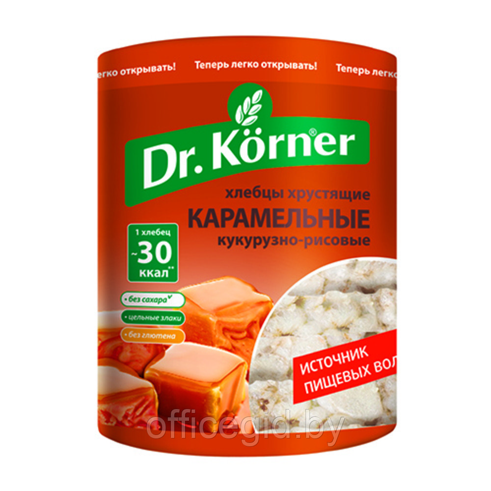 Хлебцы "Dr.Korner" со вкусом карамели, 90 г - фото 1 - id-p180055821