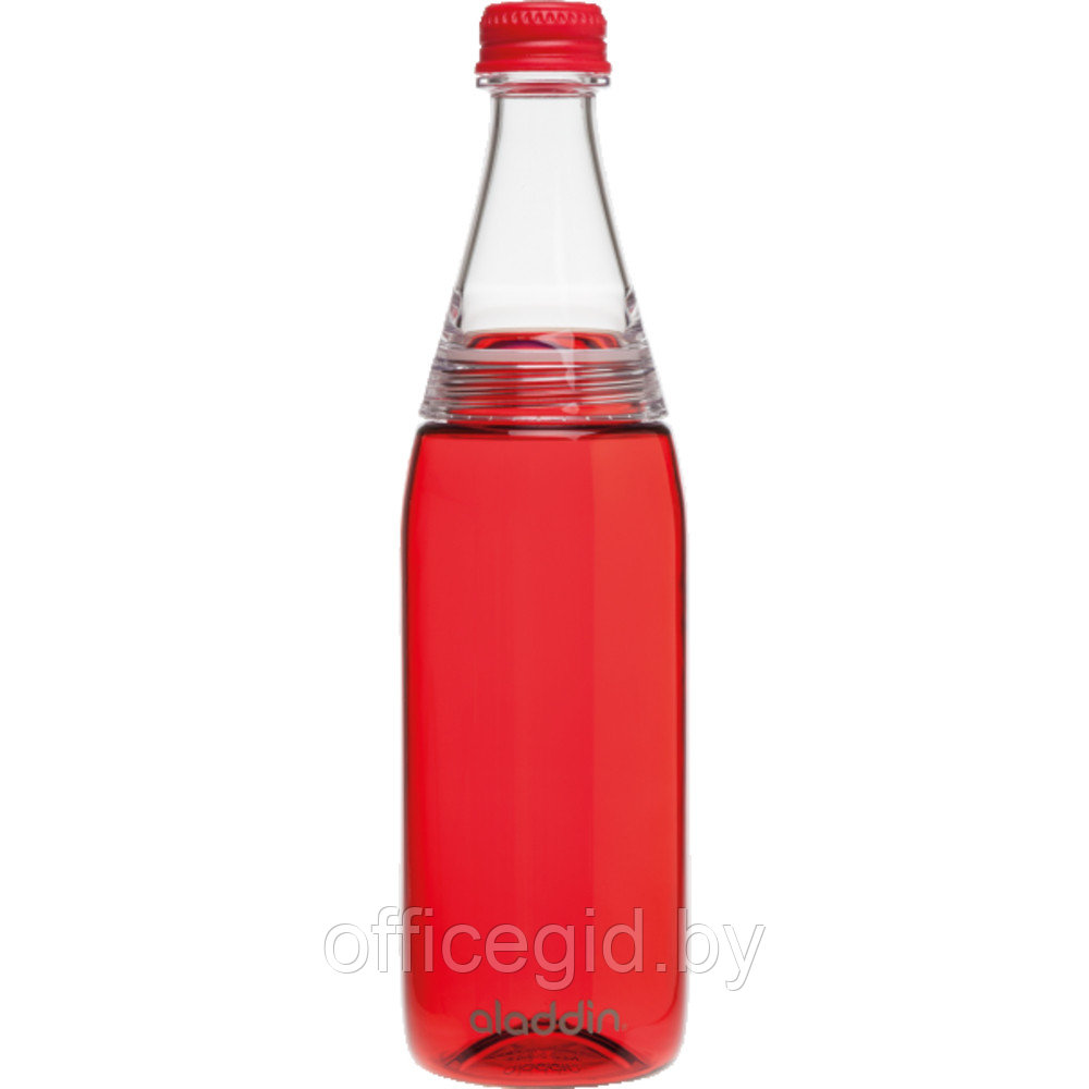 Бутылка для воды "Fresco Twist & Go Bottle", пластик, 700 мл, красный, прозрачный - фото 1 - id-p187028085