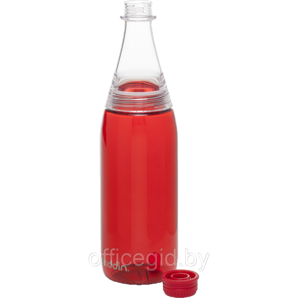 Бутылка для воды "Fresco Twist & Go Bottle", пластик, 700 мл, красный, прозрачный - фото 2 - id-p187028085