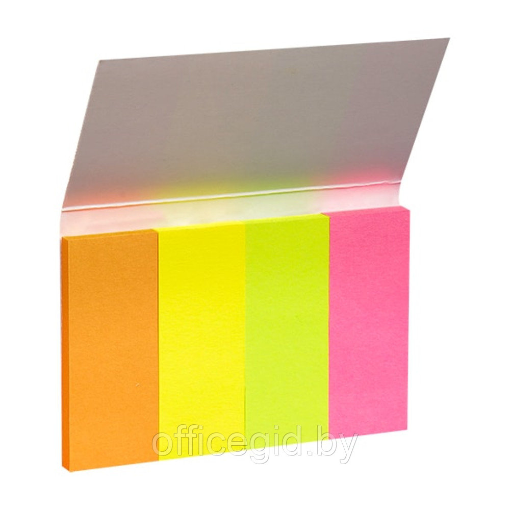 Закладки бумажные клейкие "Kores Notes", 20x50 мм, 200 шт, ассорти - фото 2 - id-p180055949