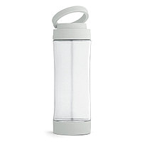 Бутылка для воды "Quintana" c подставкой для смартфона, стекло, 390 мл, прозрачный, светло-серый