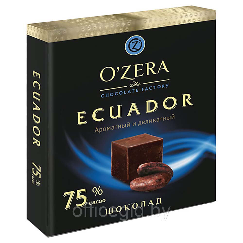 Шоколад горький "O`Zera Ecuador" 75%, 90 г - фото 1 - id-p187027494