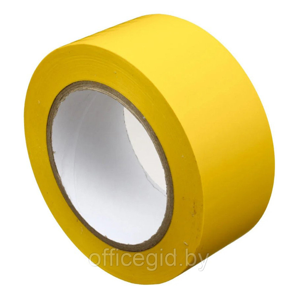 Клейкая лента разметочная, 50x33 мм/м, желтый - фото 1 - id-p180057577
