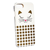 Чехол-клипкейс для iPhone 6S/7/8 "White Cat", пластик, бежевый, коричневый