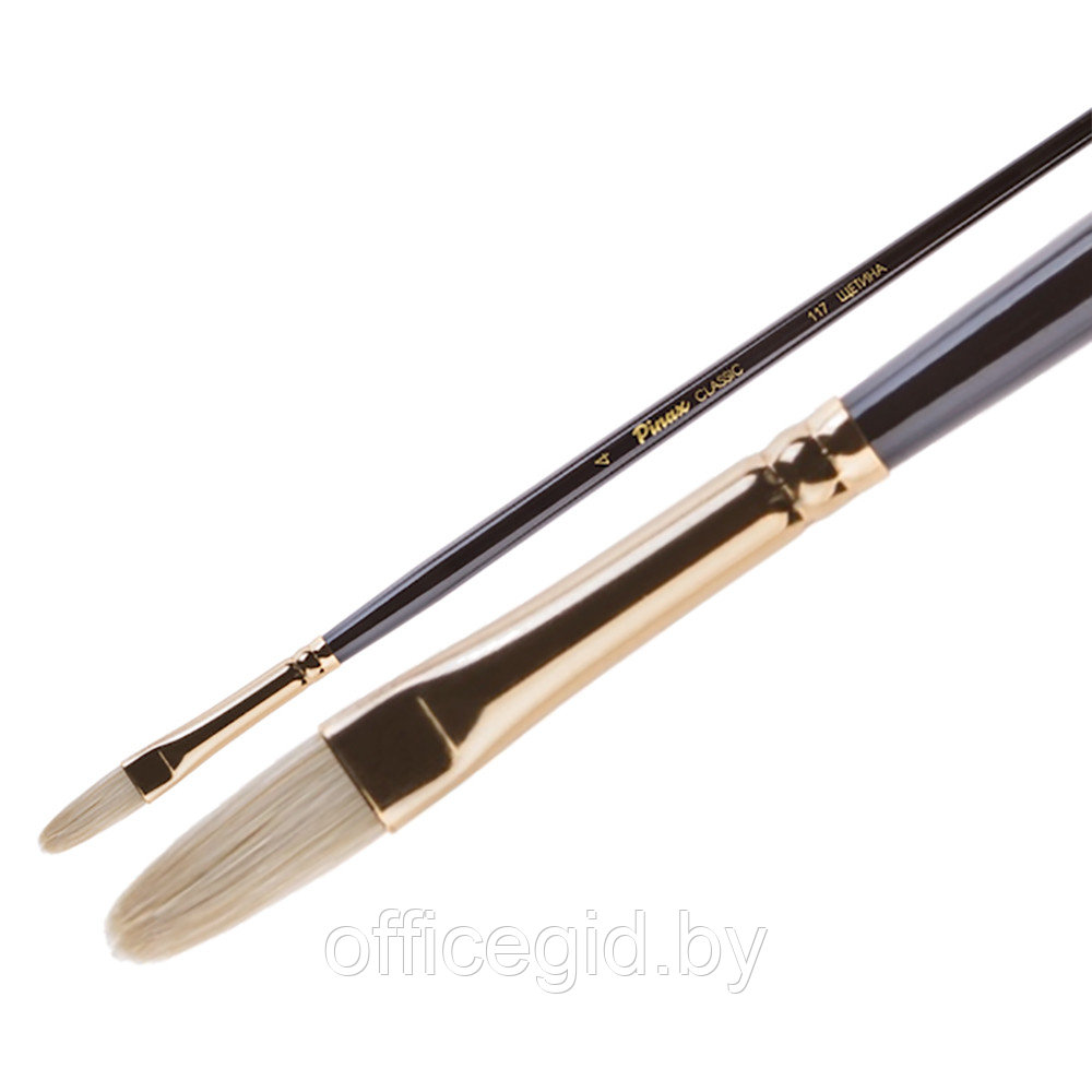 Кисть для рисования "Pinax Artists CLASSIC", щетина, овальная, длинная ручка, №10 - фото 1 - id-p187158883
