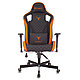 Кресло игровое Бюрократ "Knight Outrider", экокожа, металл, черный, оранжевый, ромбик, фото 2