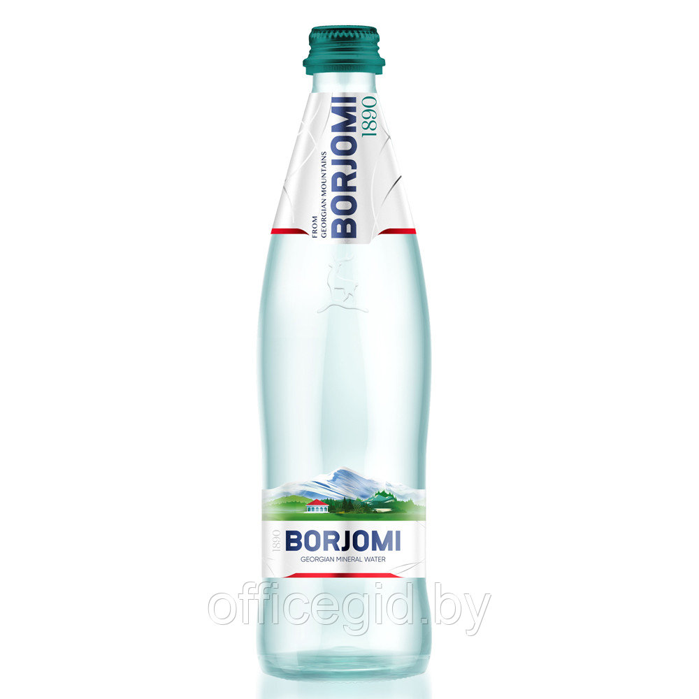 Вода минеральная "Borjomi", газированная, 0.5 л, стекло - фото 1 - id-p180055750