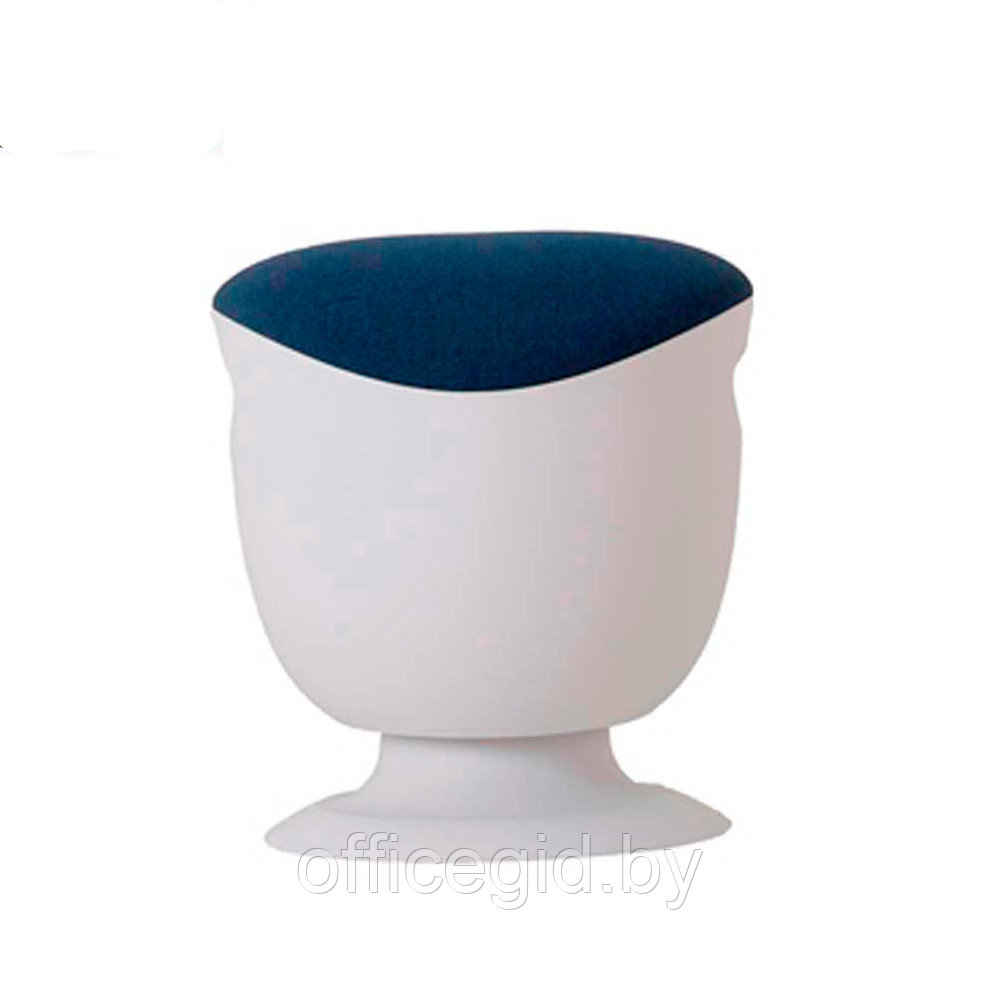Стул для активного сиденья "Tulip", пластик, белый, синий - фото 1 - id-p187027476