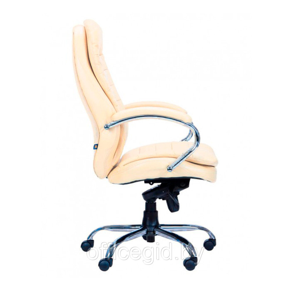 Кресло для руководителя EVERPROF "Valencia", экокожа, металл, бежевый - фото 3 - id-p180586162