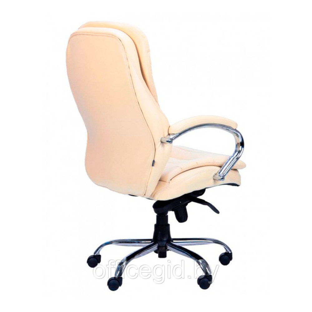 Кресло для руководителя EVERPROF "Valencia", экокожа, металл, бежевый - фото 4 - id-p180586162