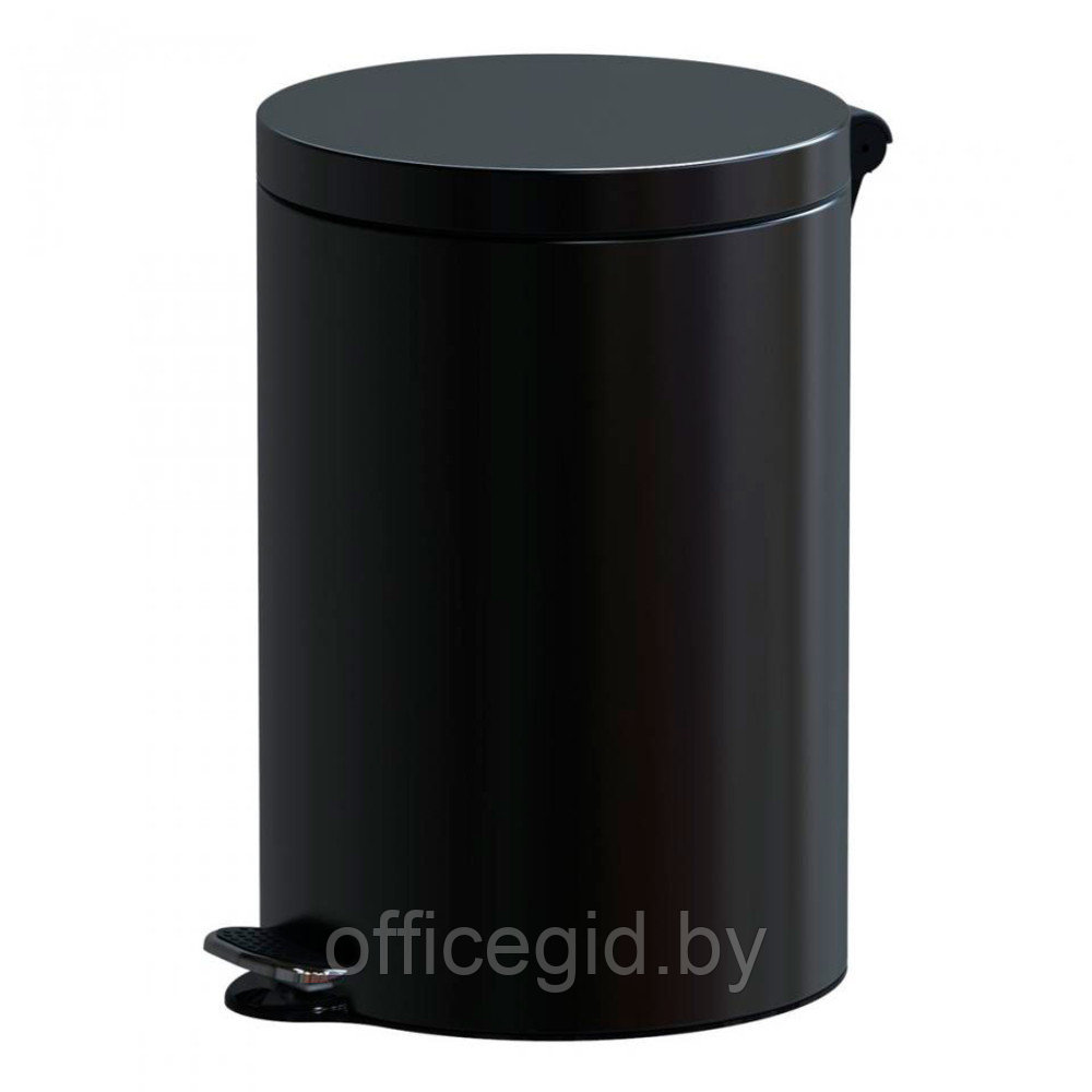 Урна для мусора "Alda Soft Close", 12 л, металл, черный - фото 1 - id-p180055108