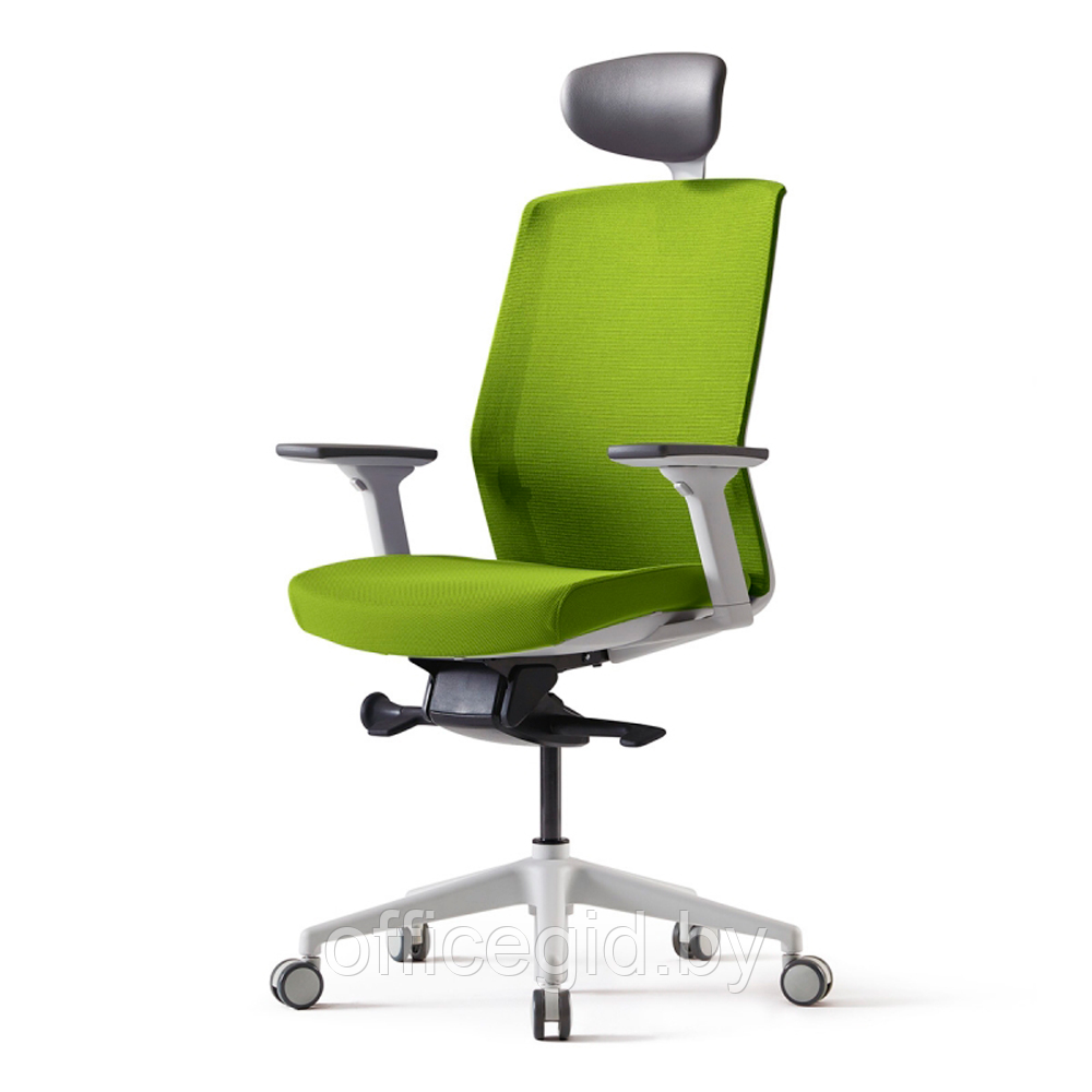 Комплект мебели "Welldesk": cтол одномоторный, белый, столешница сосна натуральная + кресло "BESTUHL J1" - фото 2 - id-p180055287