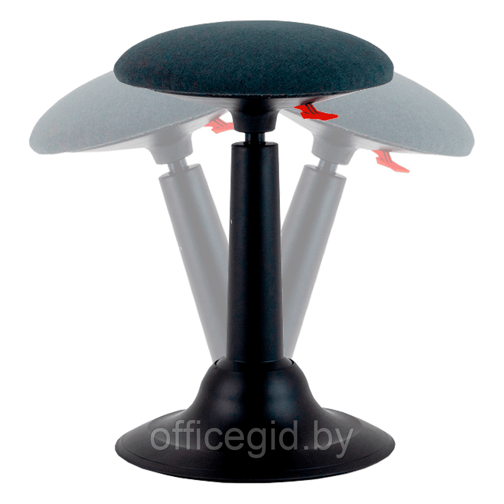 Комплект мебели "Welldesk": cтол двухмоторный Bluetooth, серый, столешница ясень шимо + стул для активного - фото 2 - id-p180586158