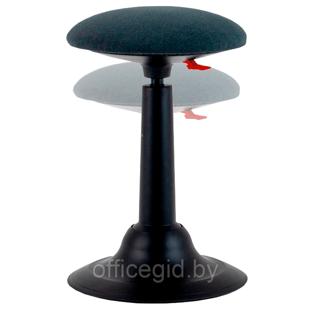 Комплект мебели "Welldesk": cтол двухмоторный Bluetooth, серый, столешница ясень шимо + стул для активного - фото 4 - id-p180586158