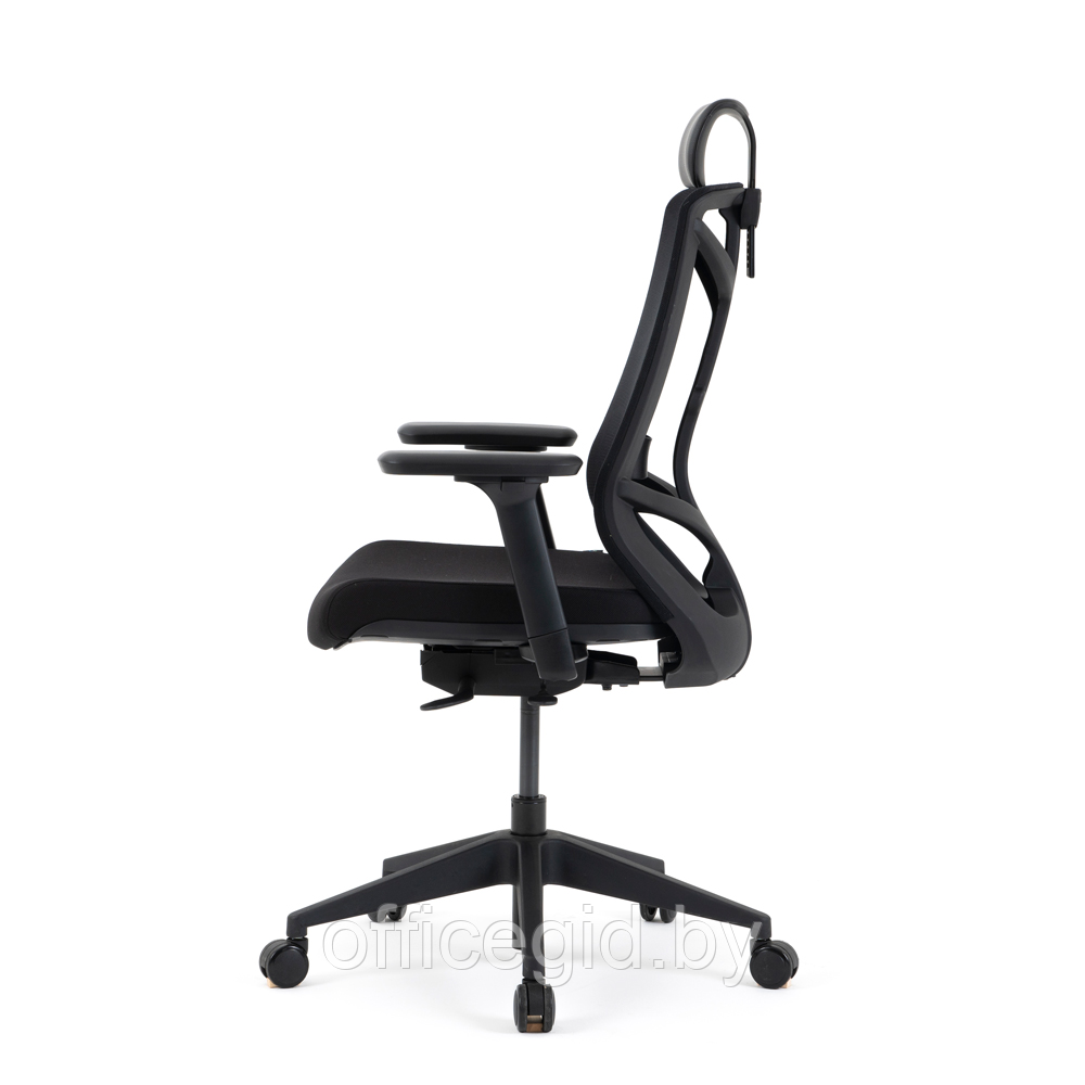 Комплект мебели "Welldesk": cтол двухмоторный, черный, столешница пепел + кресло "Nature ll" - фото 3 - id-p180055280