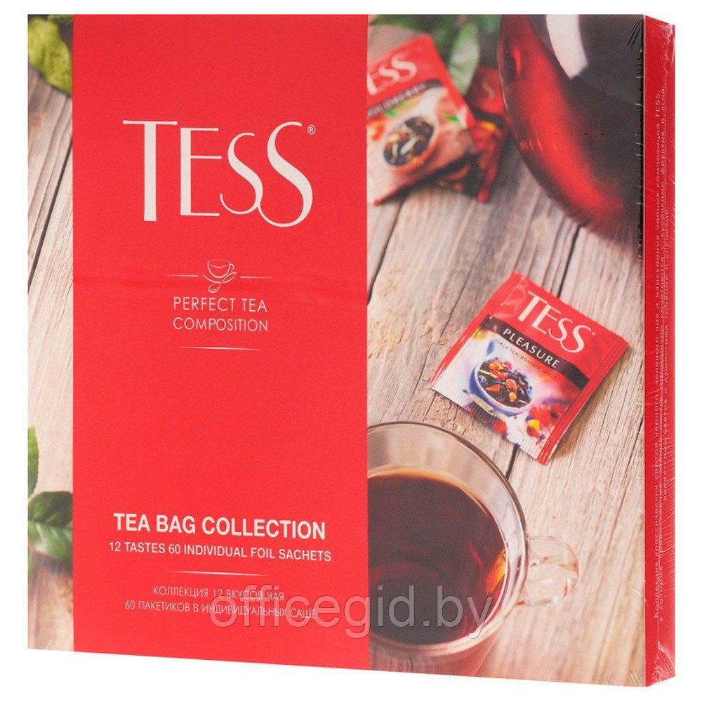 Набор чая "Tess", 60 пакетиковx1.7 г, ассорти - фото 1 - id-p180055702