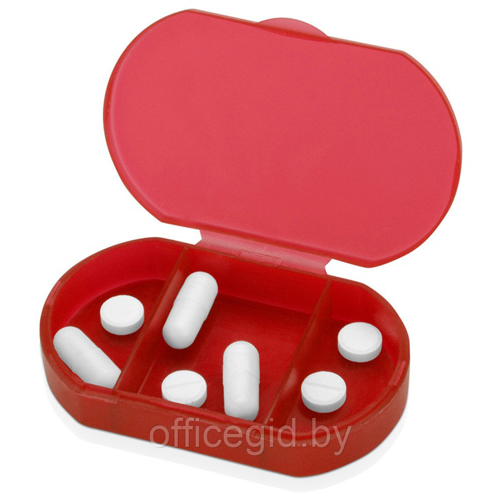 Футляр для таблеток и витаминов "Личный фармацевт", красный - фото 2 - id-p187027403
