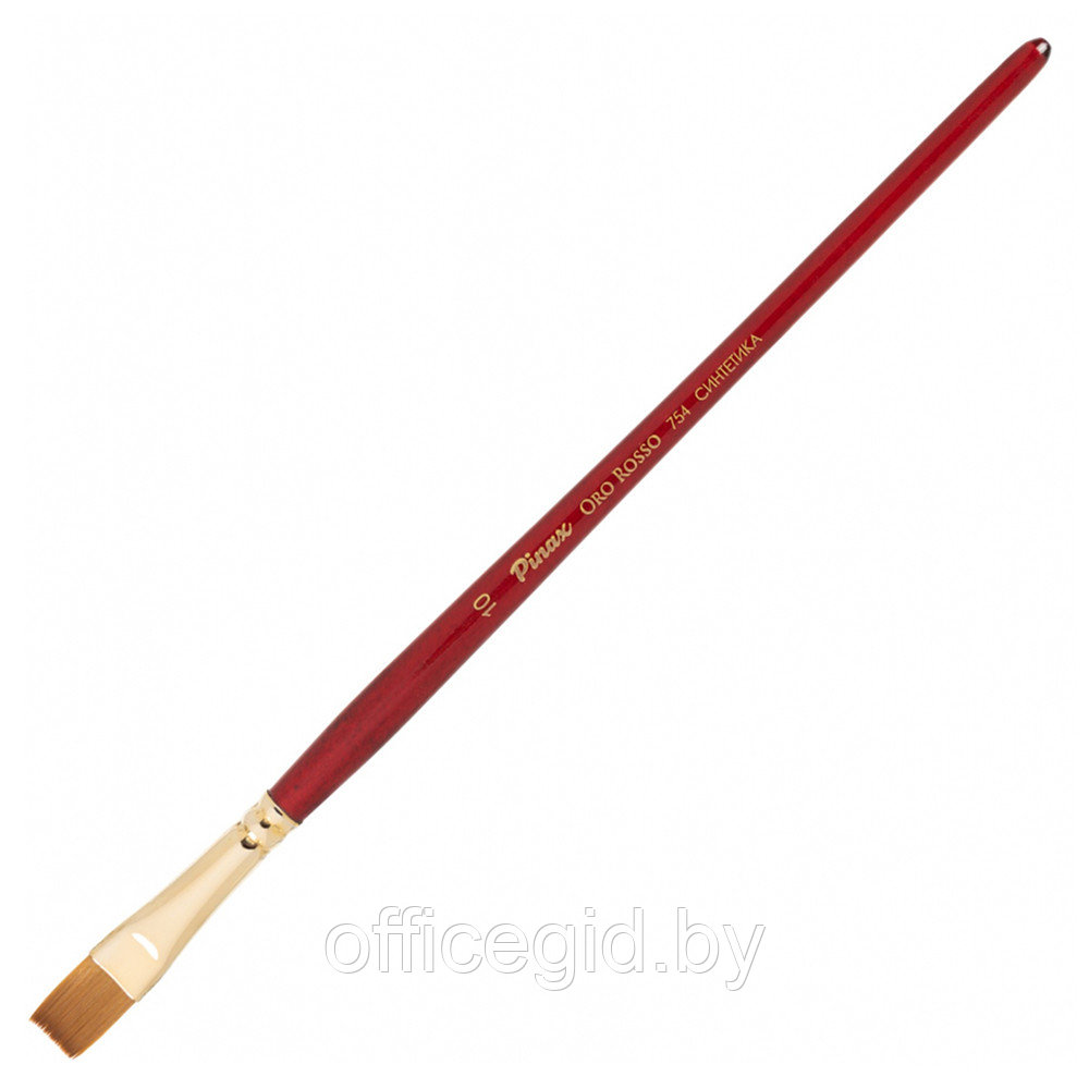 Кисть для рисования "Pinax ORO ROSSO", синтетика, плоская, №10