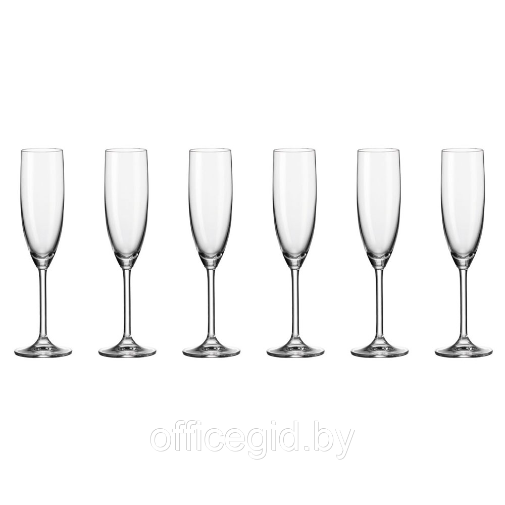 Бокал стеклянный для шампанского «Daily», 200 мл, 6 шт/упак - фото 5 - id-p180649039