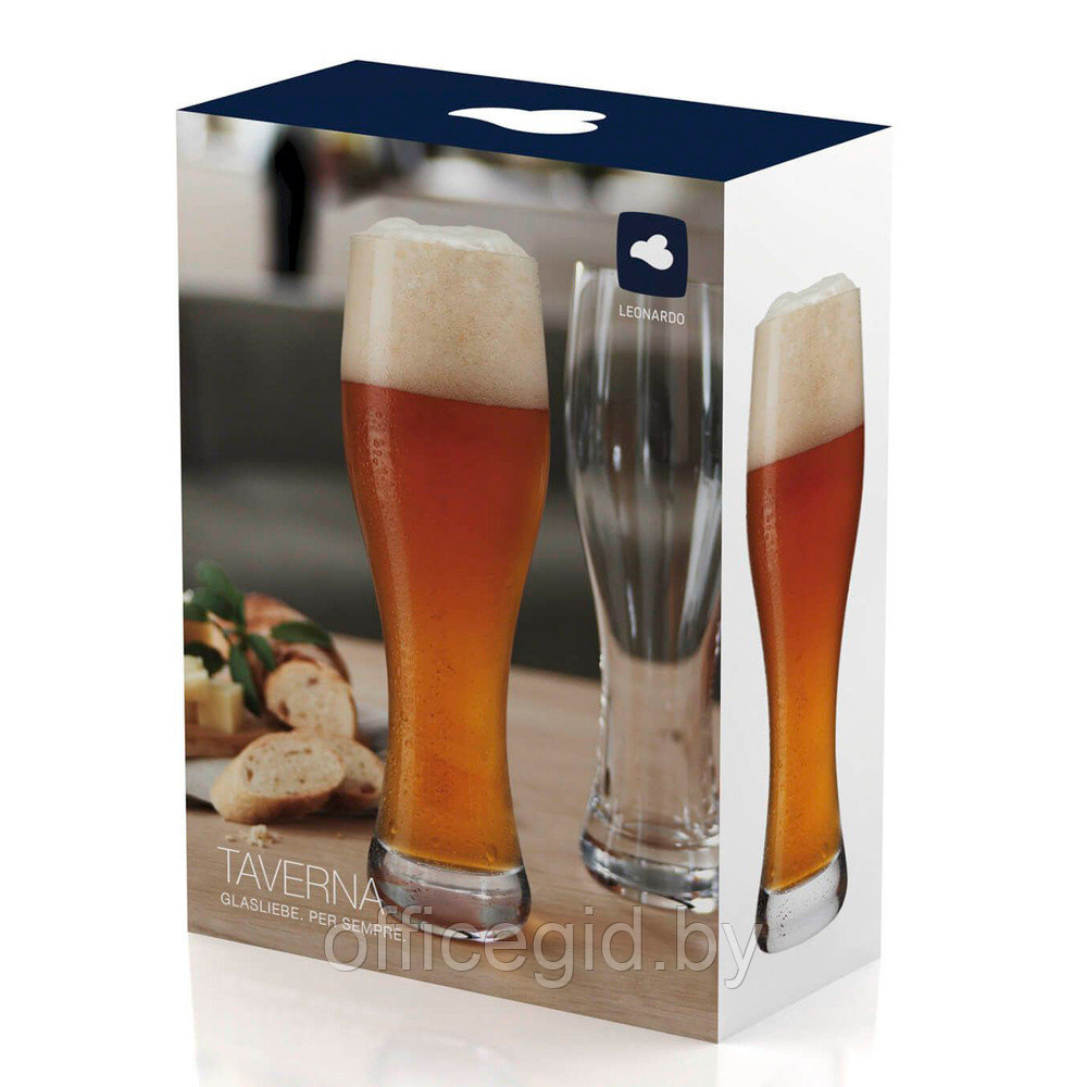 Набор бокалов для пива "Taverna", стекло, 330 мл, прозрачный - фото 5 - id-p180649037