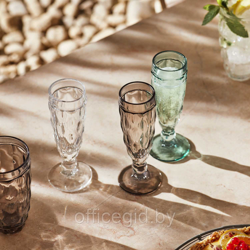 Набор бокалов для шампанского "Brindisi", стекло, 140 мл, 6 шт, серый - фото 4 - id-p187028191