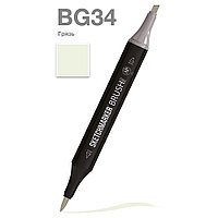 Маркер перманентный двусторонний "Sketchmarker Brush", BG34 грязь