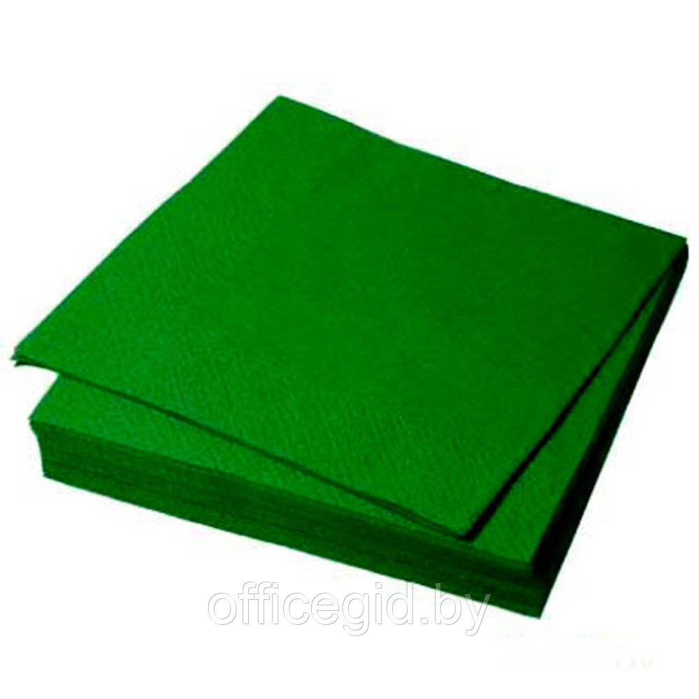 Салфетки бумажные "Бик-пак", 300 шт, 33x33 см, зеленый - фото 1 - id-p180585982