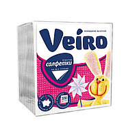 Салфетки бумажные "Veiro", 100 шт, 24x24см, белые