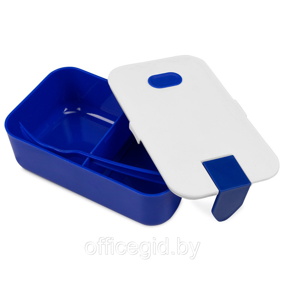 Контейнер для еды "Neo", пластик, синий, белый - фото 2 - id-p180649007