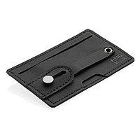 Футляр для кредитных карт - подставка для телефона "P820.741", черный