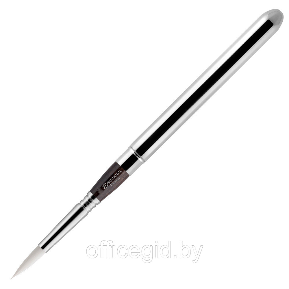 Кисть "Escoda Perla", синтетика белая, круглая, складная, №6