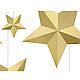 Подвеска декоративная "Звезды", 6 шт, золотистый, фото 2