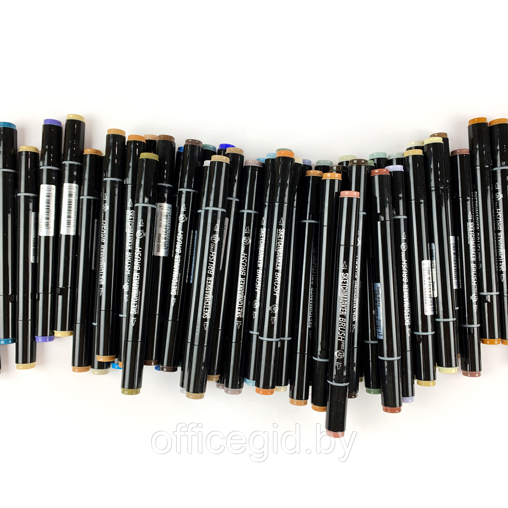 Маркер перманентный двусторонний "Sketchmarker Brush", R10 красное дерево - фото 4 - id-p187161050