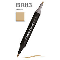 Маркер перманентный двусторонний "Sketchmarker Brush", BR83 смуглый