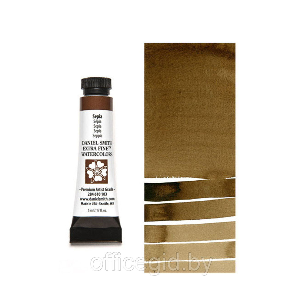 Краски акварельные "Daniel Smith", сепия, 5 мл, туба