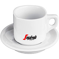 Набор "Segafredo Espresso", чашка с блюдцем, керамика, 90 мл, белый