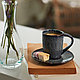 Чашка для эспрессо "Matera", керамика, 90 мл, антрацит, фото 2
